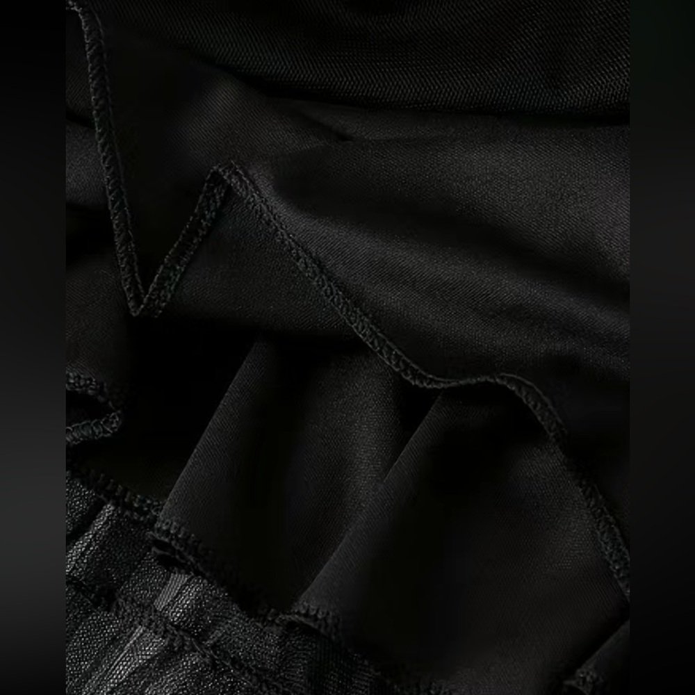 Luxe mesh asymmetrical hem maxi skirt - Picture 14 of 15